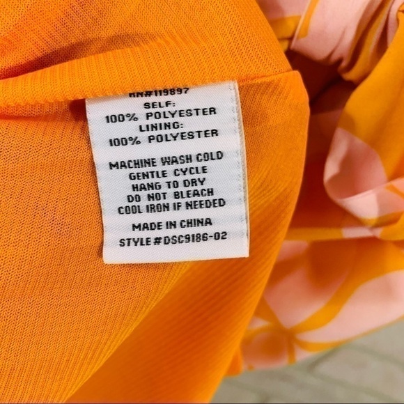 Collective Concepts NWT Tie Neck Floral Midi Dress Size S - Picture 10 of 10